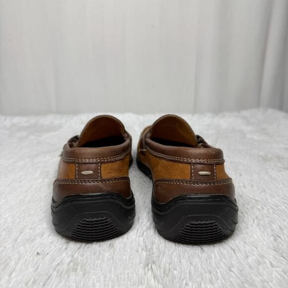 TOMMY BAHAMA / TB-308 two toned brown leather slip on loafers / 9.5 main image 3